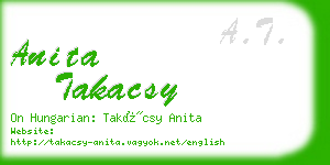 anita takacsy business card